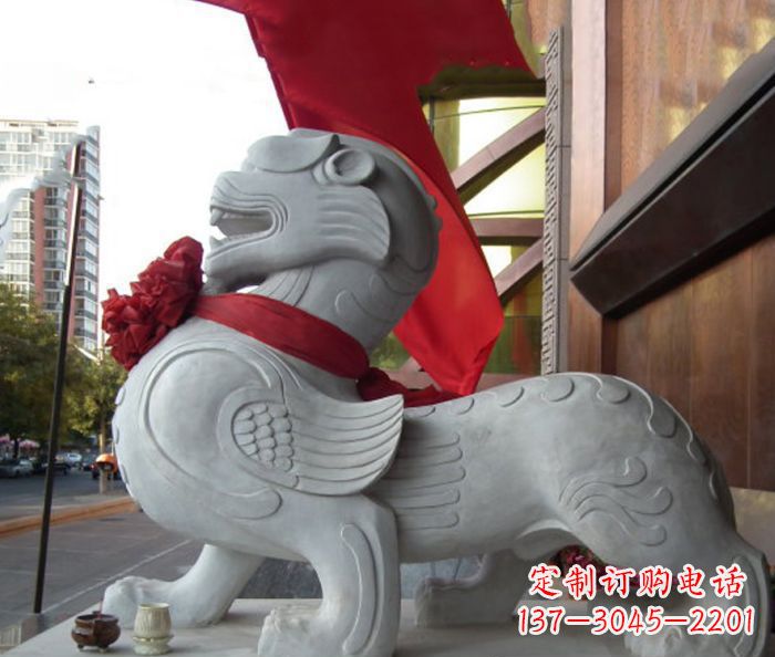 哈尔滨中领雕塑的貔貅石雕,祈福安康守护您的家