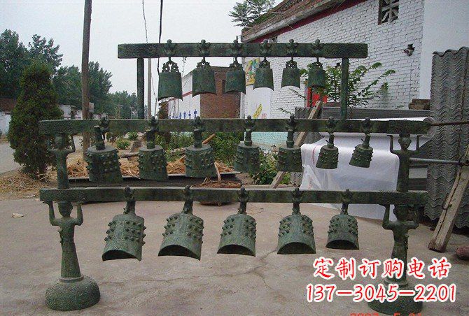 哈尔滨手工青铜编钟,给室内装饰增添仿古气息
