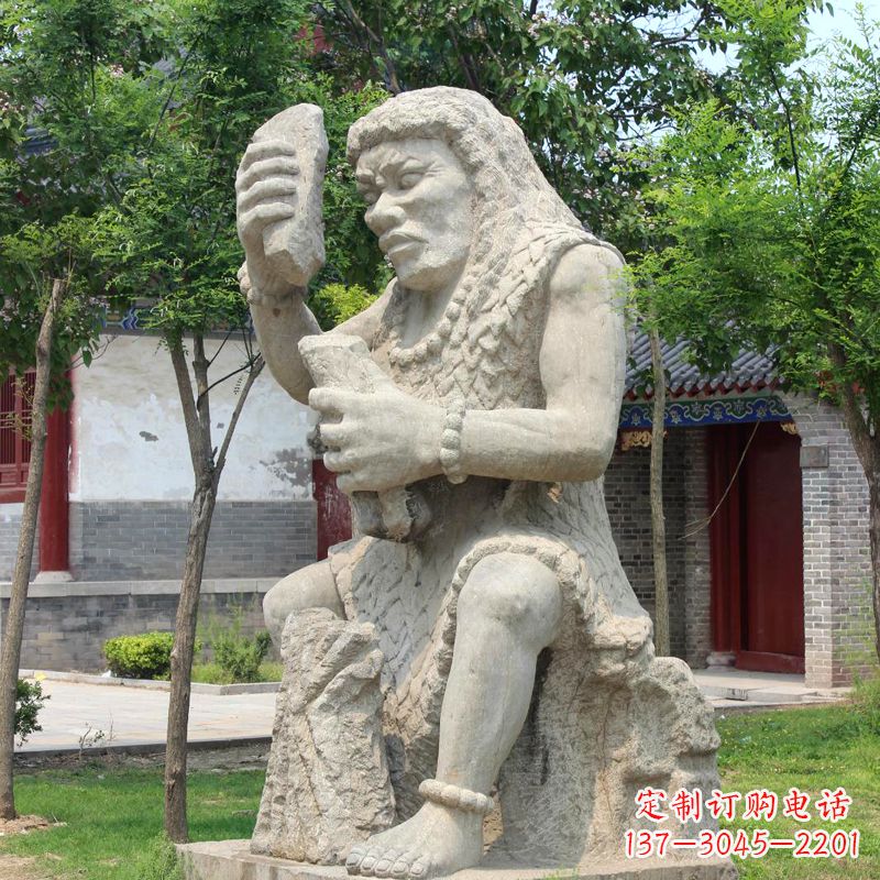 哈尔滨燧人氏石雕,传承中国古代文化