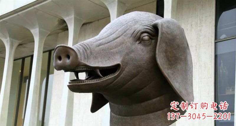 哈尔滨中领雕塑十二生肖铜雕,带来家庭的幸福祝福