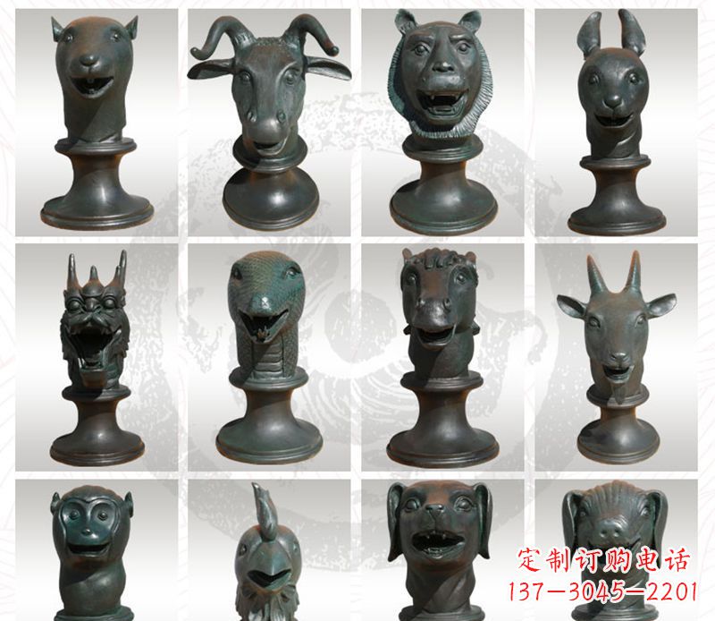 哈尔滨限量版十二生肖铜雕塑