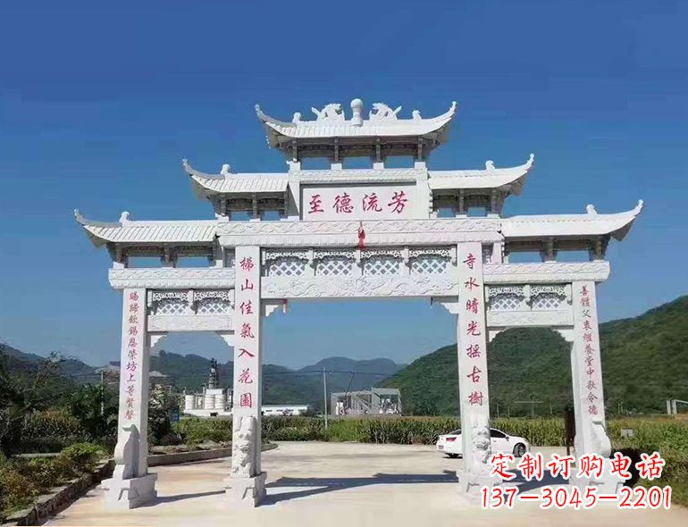 哈尔滨匠心制作,精致牌坊雕塑