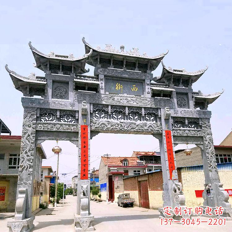 哈尔滨[经典领航，高品质石雕牌坊雕塑]