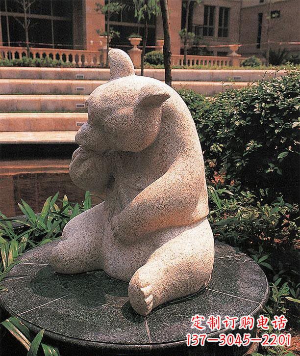 哈尔滨石雕熊猫