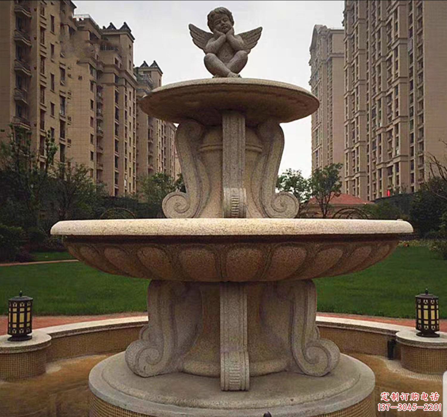 哈尔滨石雕鱼喷泉