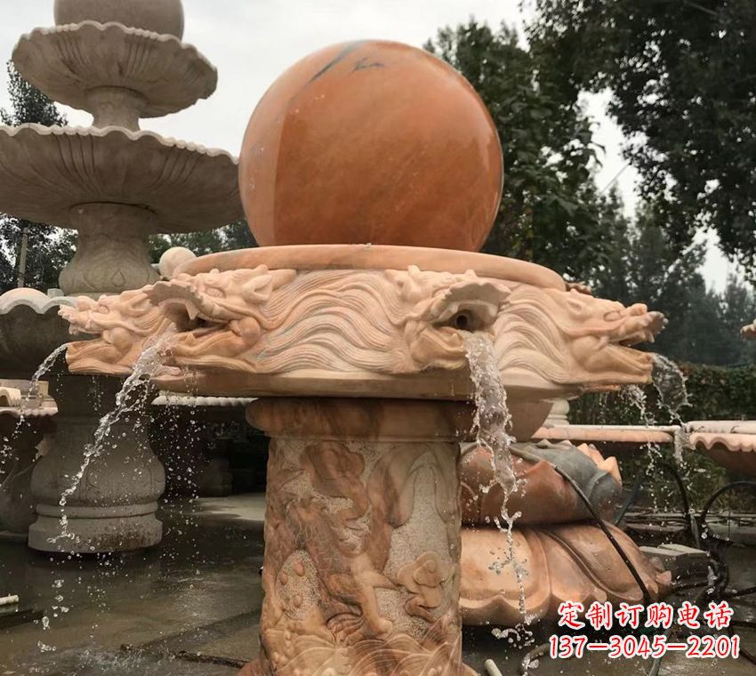 哈尔滨石雕自然流水喷泉