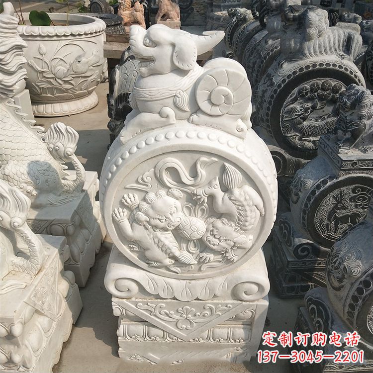 哈尔滨石门墩石雕