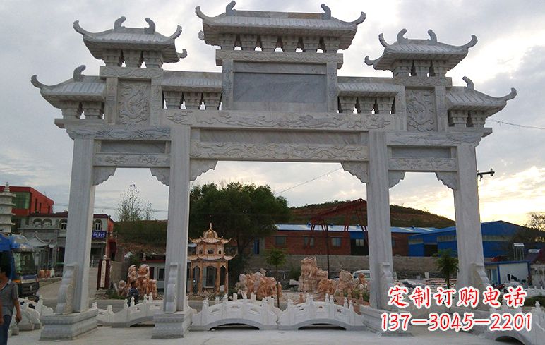 哈尔滨石牌坊雕刻