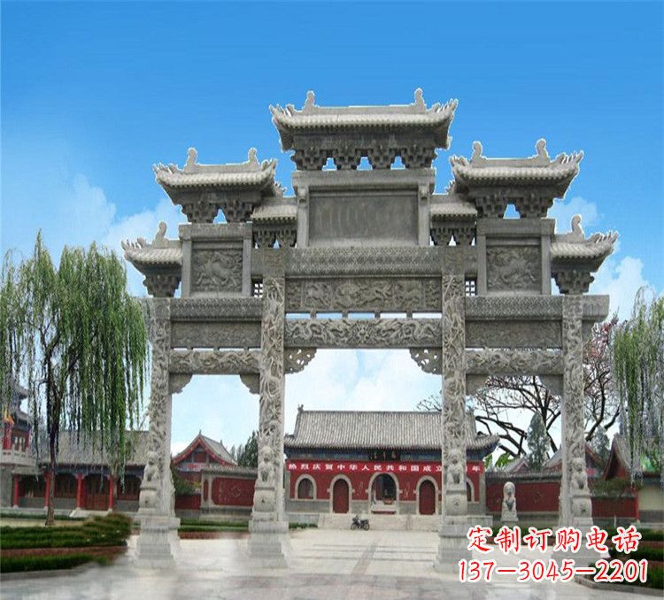 哈尔滨石牌坊效果图