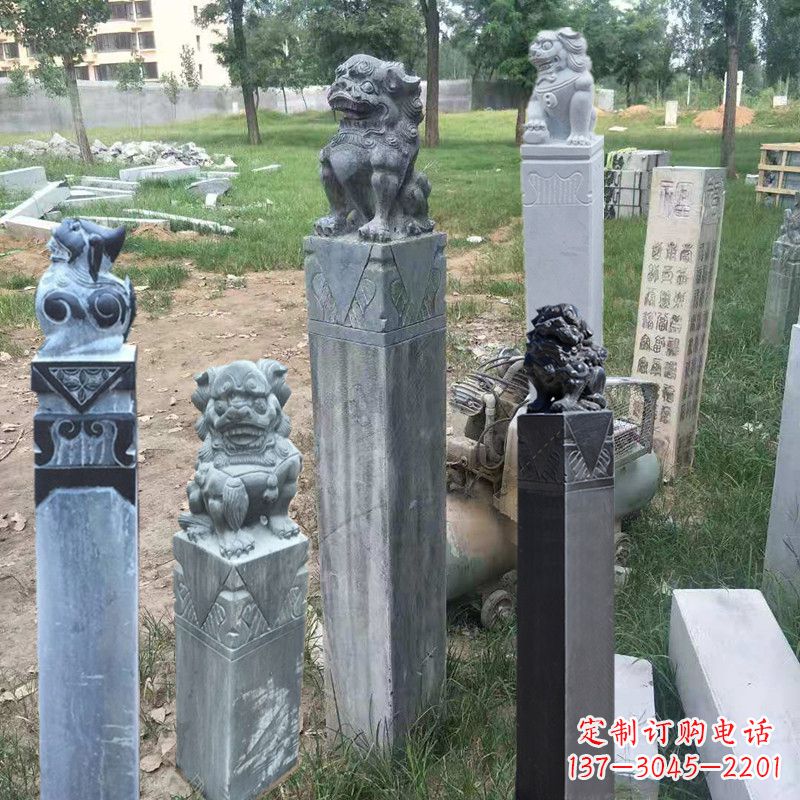 哈尔滨石狮子拴马柱