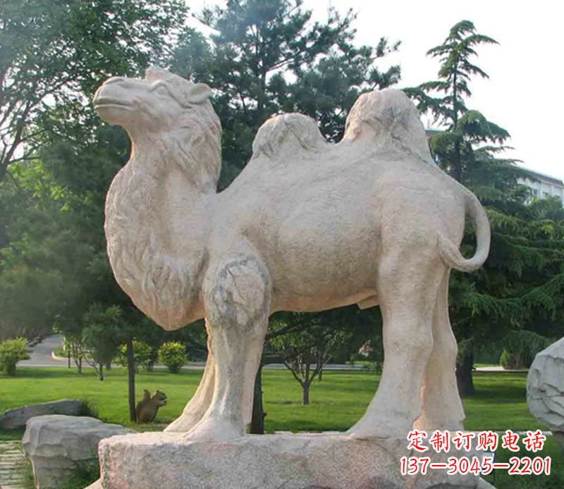 哈尔滨石头骆驼雕塑
