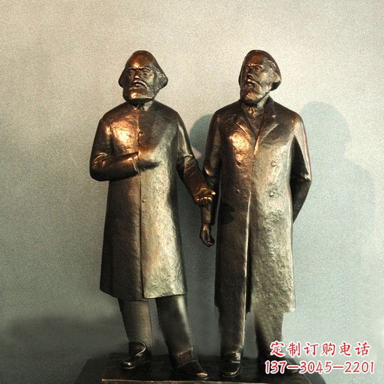 哈尔滨世纪伟人马克思和恩格斯雕塑
