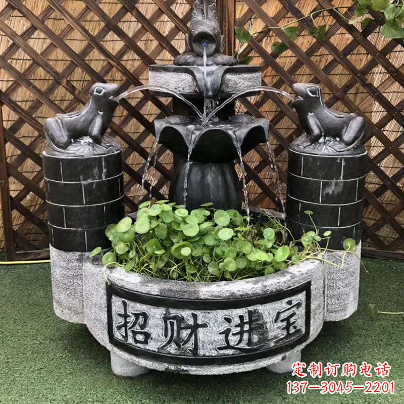 哈尔滨双层喷泉石雕