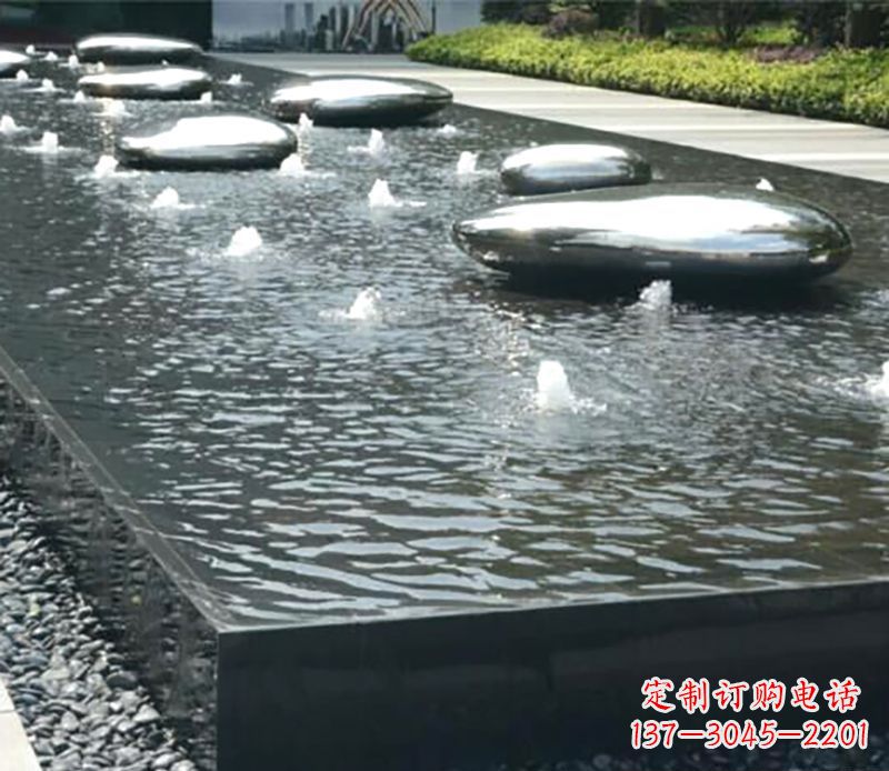 哈尔滨水滴水池不锈钢雕塑