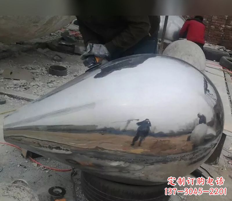 哈尔滨水滴不锈钢商场雕塑