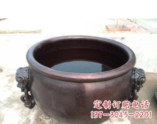 哈尔滨水缸寺庙铜雕