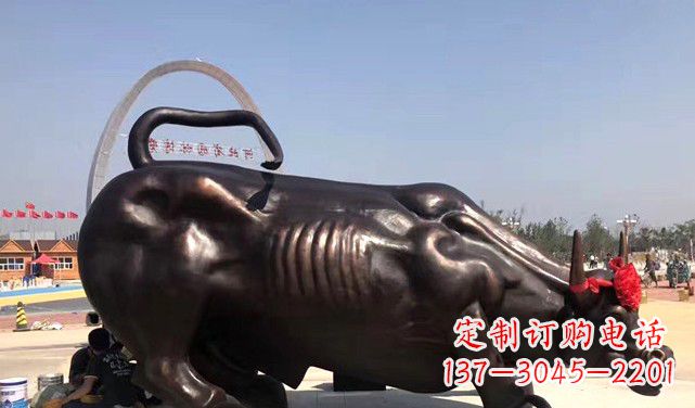 哈尔滨水牛铜雕
