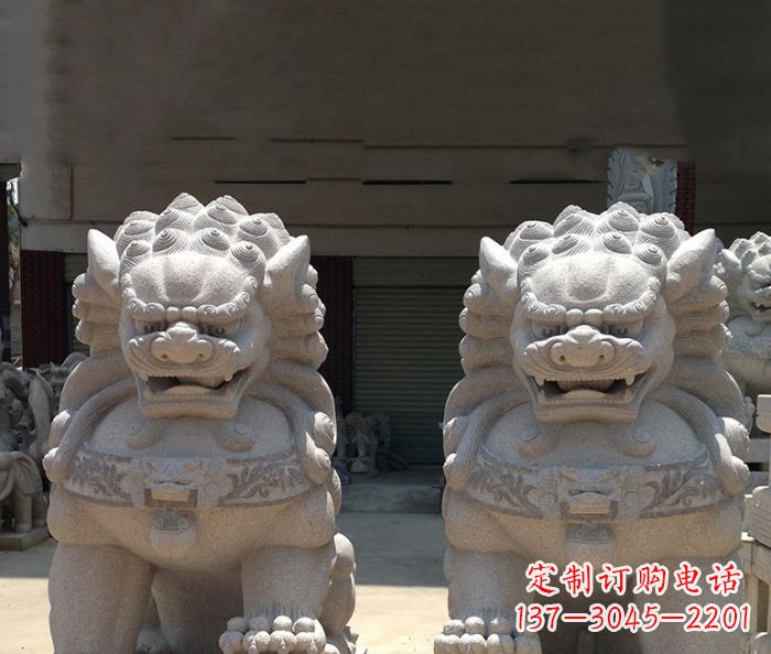 哈尔滨寺庙景观仿古镇宅石狮子