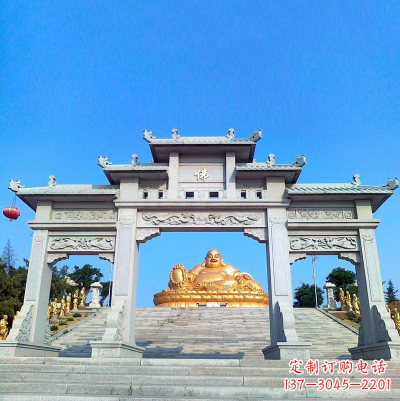 哈尔滨寺庙石雕牌坊