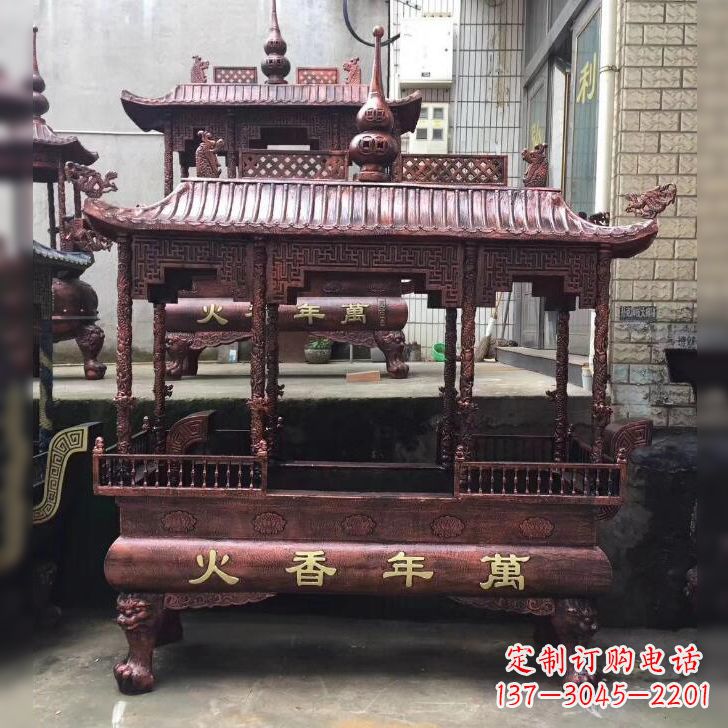 哈尔滨寺庙香火香炉雕塑
