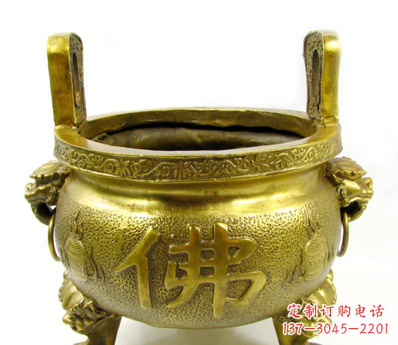哈尔滨寺庙香炉铜雕 (6)