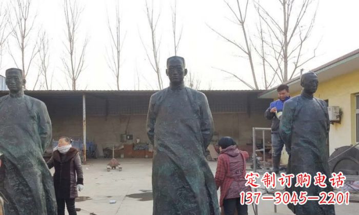 哈尔滨陶行知人物铜雕 (3)