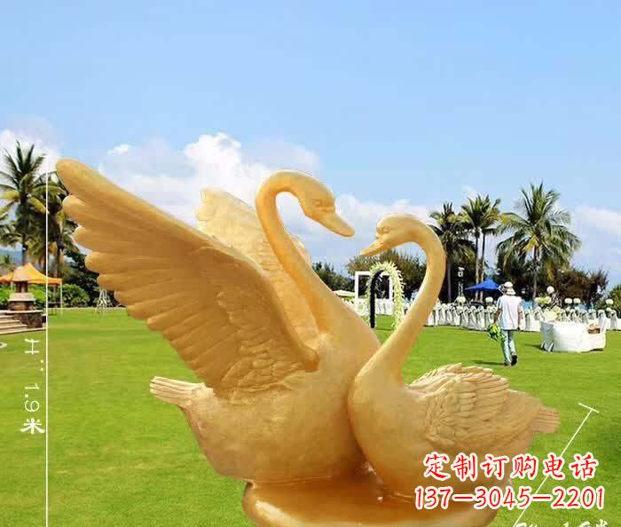 哈尔滨天鹅铜雕