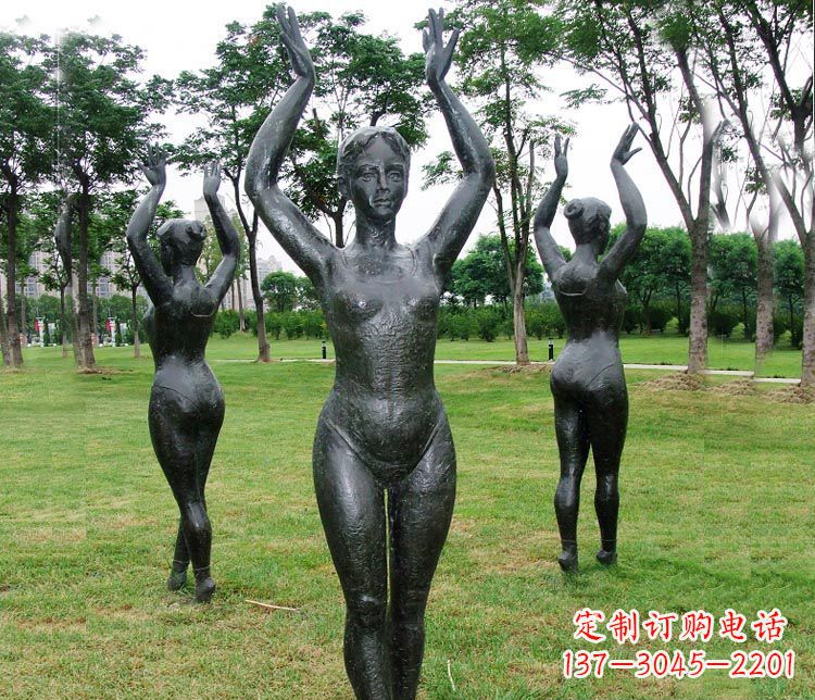 哈尔滨跳芭蕾舞的女孩铜雕