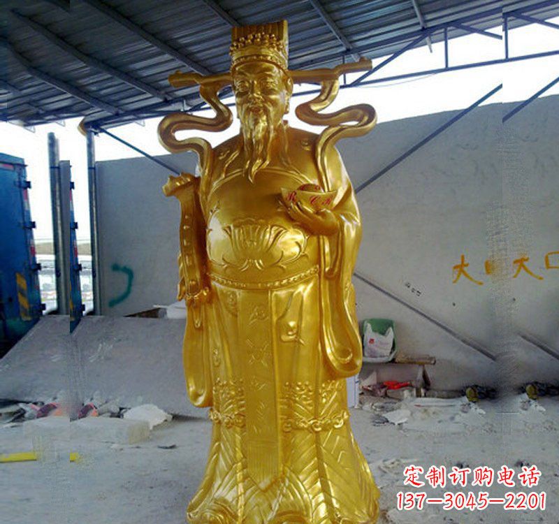 哈尔滨铜雕财神雕像