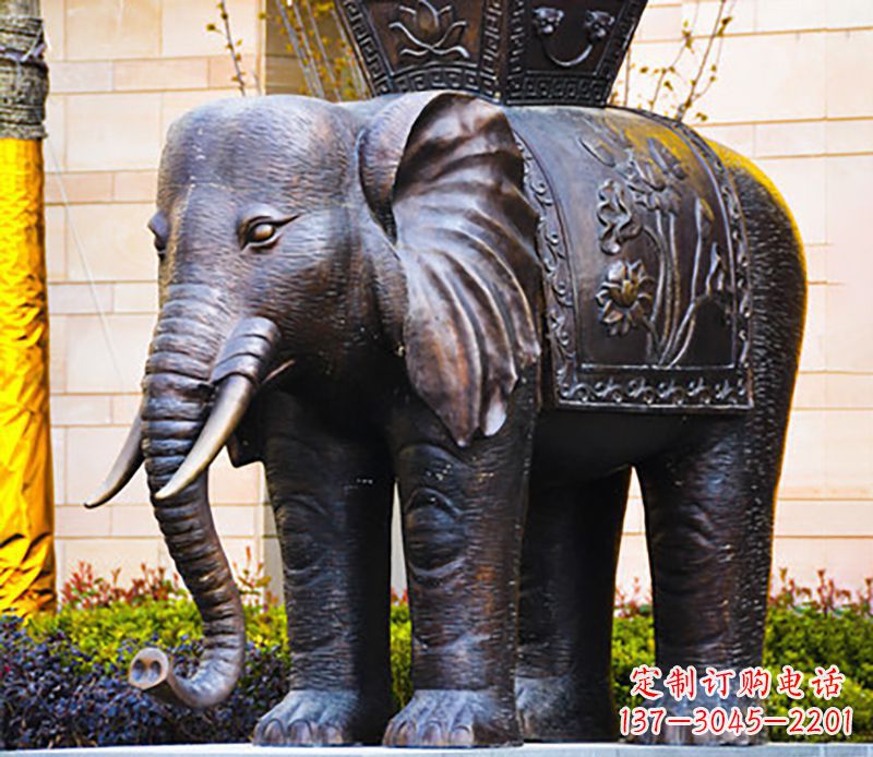 哈尔滨铜雕大象