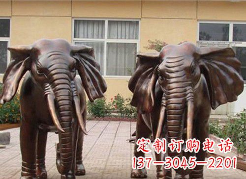 哈尔滨铜雕大象222