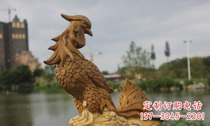 哈尔滨铜雕凤凰古代神兽雕塑