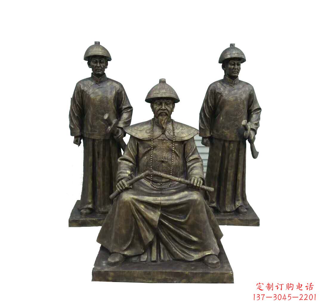 哈尔滨铜雕古代名人林则徐