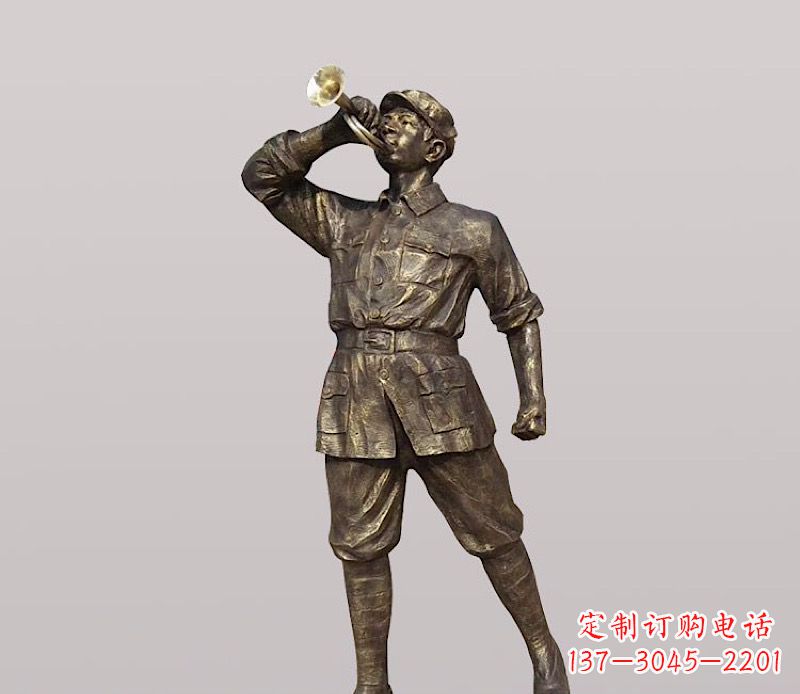 哈尔滨铜雕解放军战士
