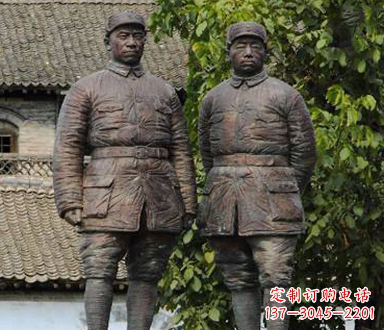 哈尔滨铜雕解放军战士人物雕塑