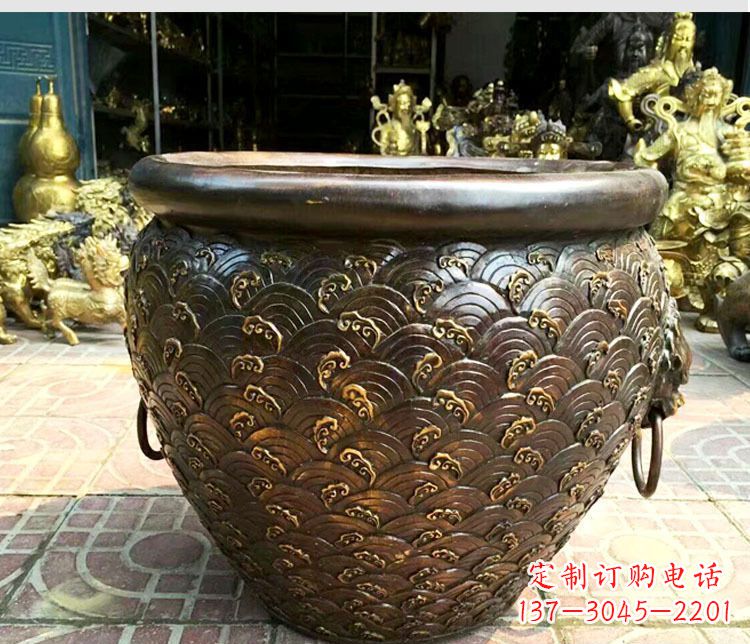 哈尔滨铜雕景观花盆