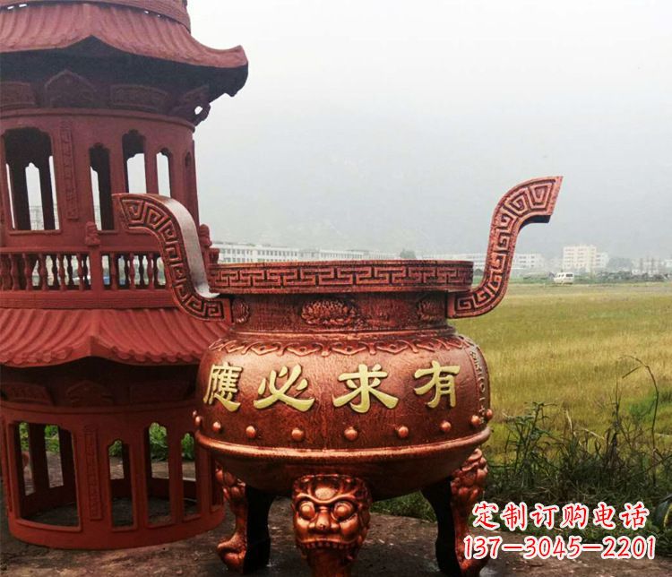 哈尔滨铜雕景观香炉