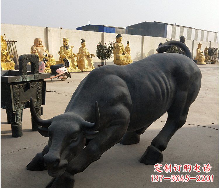 哈尔滨铜雕牛广场动物景观摆件 (6)
