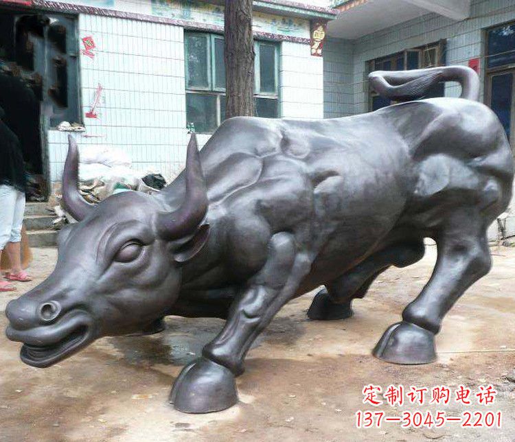 哈尔滨铜雕牛广场动物景观摆件 (3)