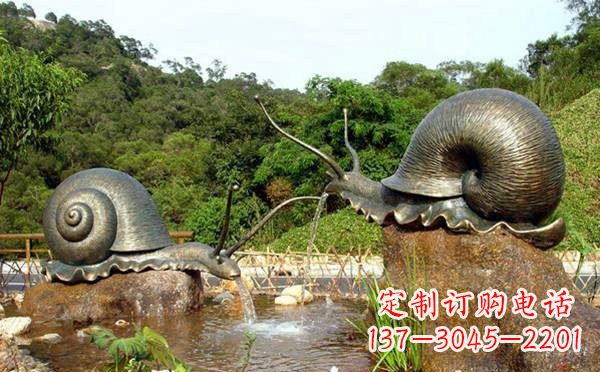 哈尔滨铜雕喷水蜗牛