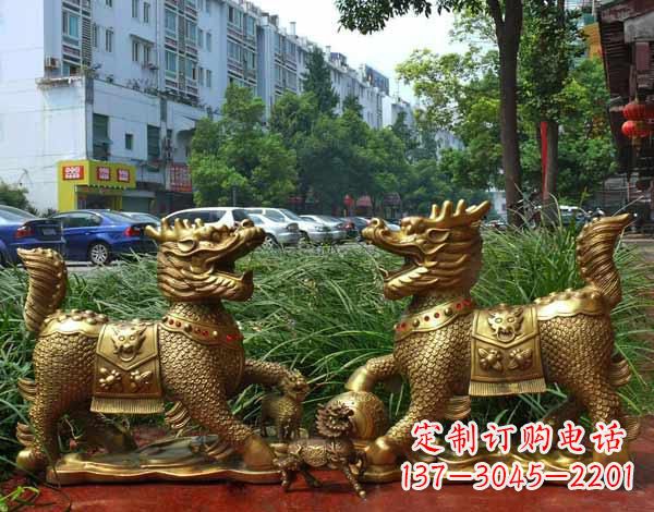 哈尔滨铜雕麒麟神兽