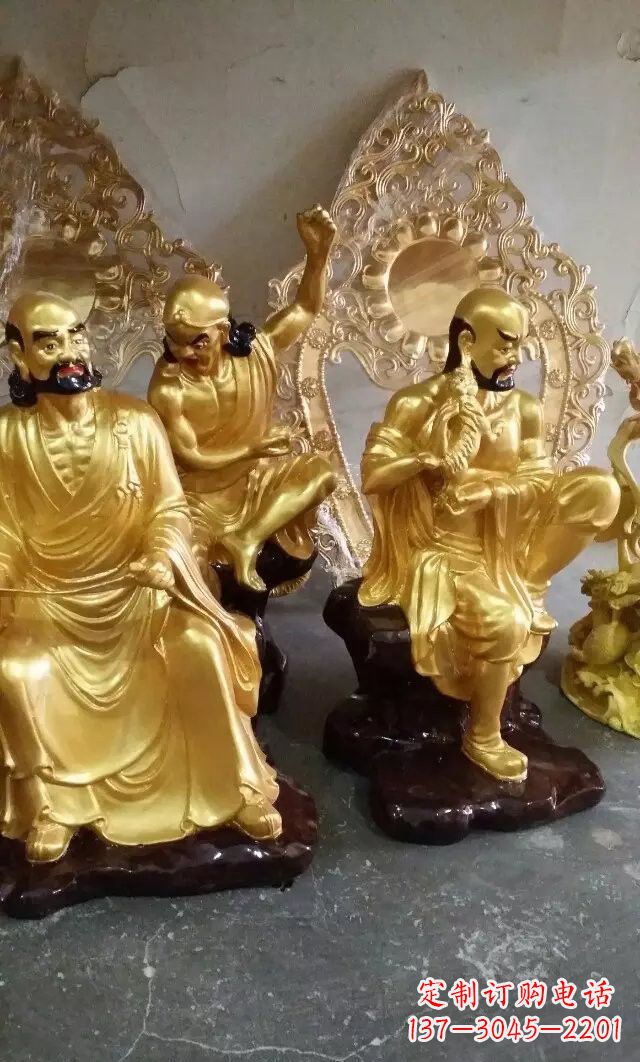 哈尔滨铜雕十八罗汉