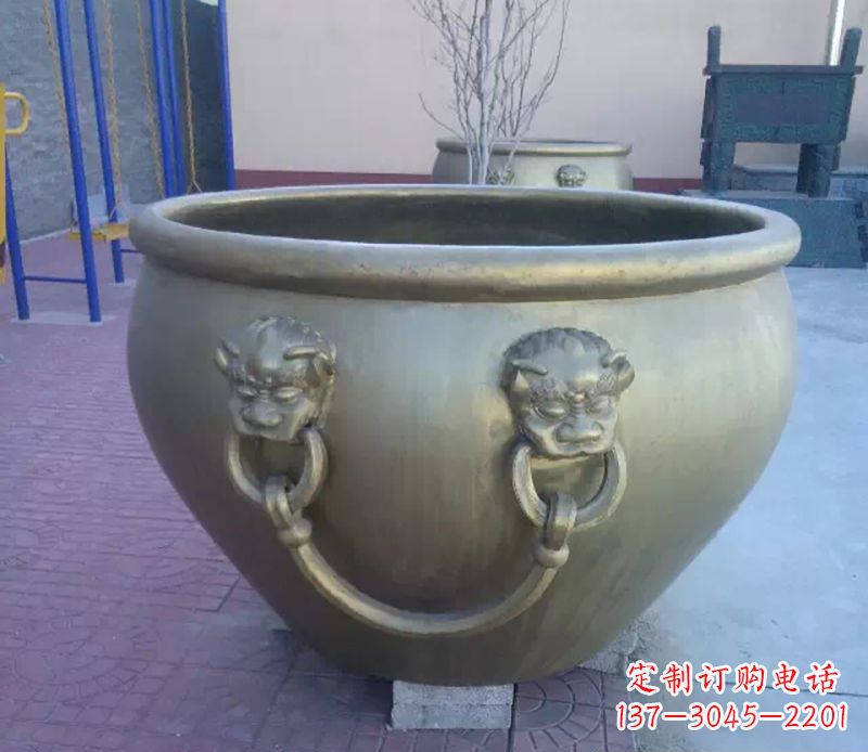 哈尔滨铜雕水缸