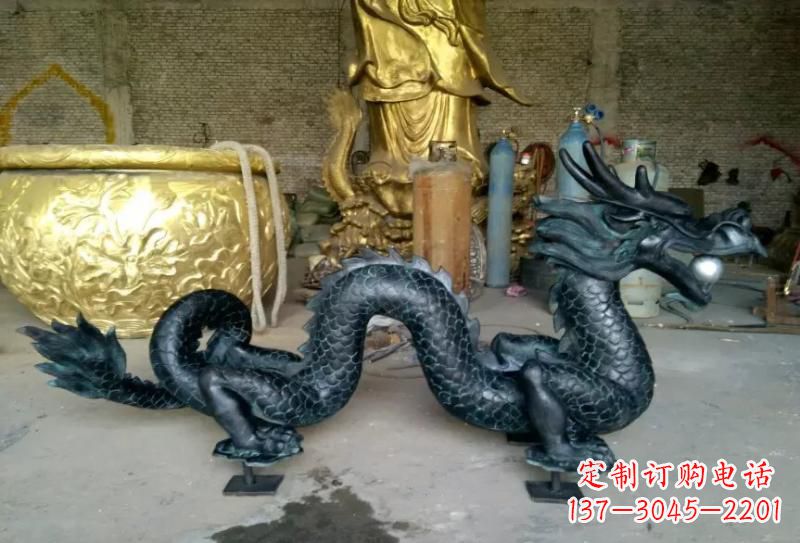 哈尔滨铜雕双龙戏珠222