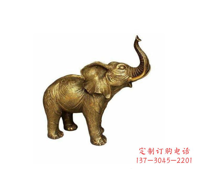 哈尔滨铜雕园林动物小象雕塑