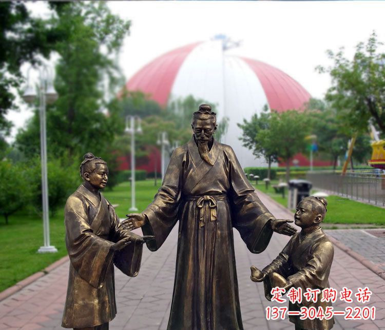 哈尔滨铜雕园林孔融让梨