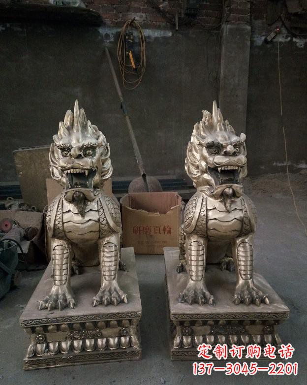 哈尔滨铜雕镇宅麒麟
