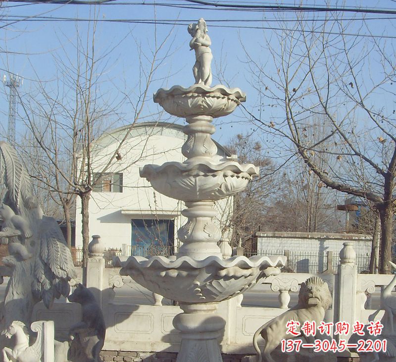 哈尔滨晚霞红石雕风水球图片