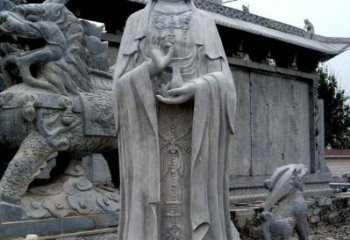 哈尔滨青石仿古观音雕像|传承古代神话传统