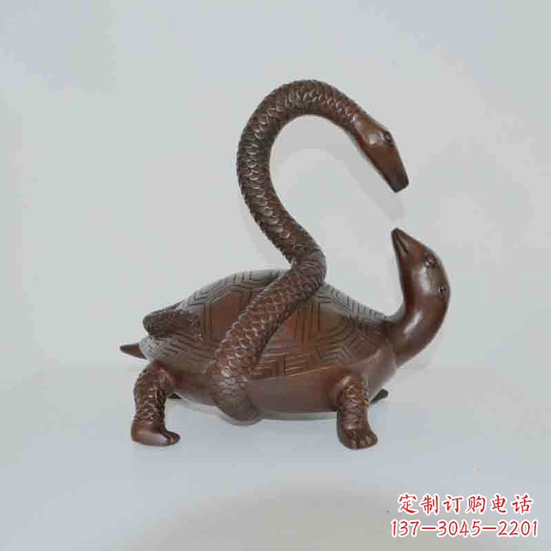 哈尔滨乌龟背蛇龟蛇铜雕